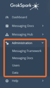 Messaging Hub Menu