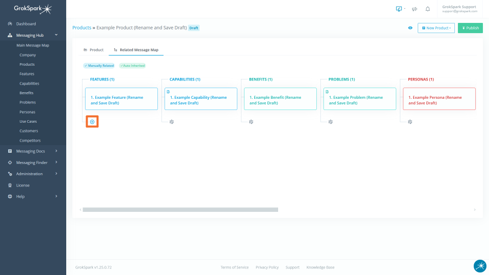 Simple Messaging Framework Table