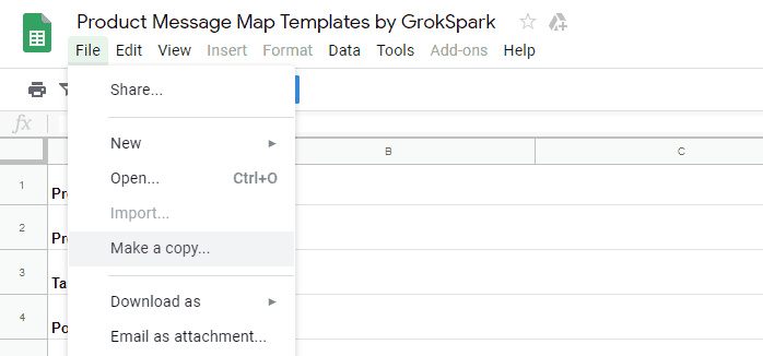 Need a message map template? Steal this one Free Template GrokSpark